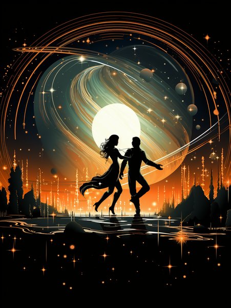 A Flapper And A Space - Futuristic & Cyberpunk Screen Print T-Shirt & Hoodie