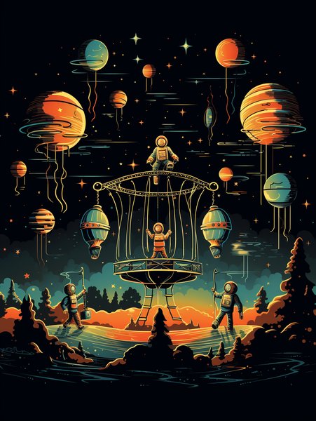 A Group Of Children R - Futuristic & Cyberpunk Screen Print T-Shirt & Hoodie