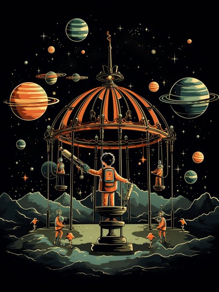 A Group Of Children R - Futuristic & Cyberpunk Screen Print T-Shirt & Hoodie