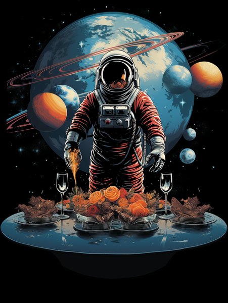 A Retro Interstellar - Futuristic & Cyberpunk Screen Print T-Shirt & Hoodie