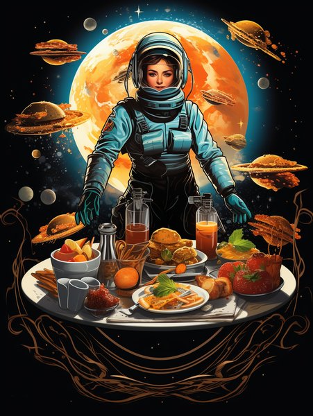 A Retro Interstellar - Futuristic & Cyberpunk Screen Print T-Shirt & Hoodie