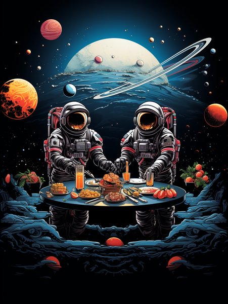 A Retro Interstellar - Futuristic & Cyberpunk Screen Print T-Shirt & Hoodie