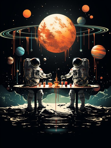 A Retro Interstellar - Futuristic & Cyberpunk Screen Print T-Shirt & Hoodie