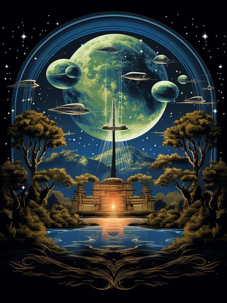 A Retrofuturistic Lib - Futuristic & Cyberpunk Screen Print T-Shirt & Hoodie