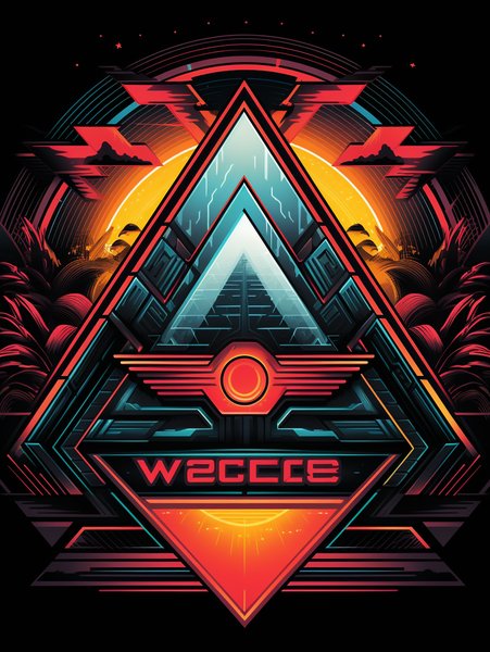 A Vibrant Neon Inspi - Futuristic & Cyberpunk Screen Print T-Shirt & Hoodie