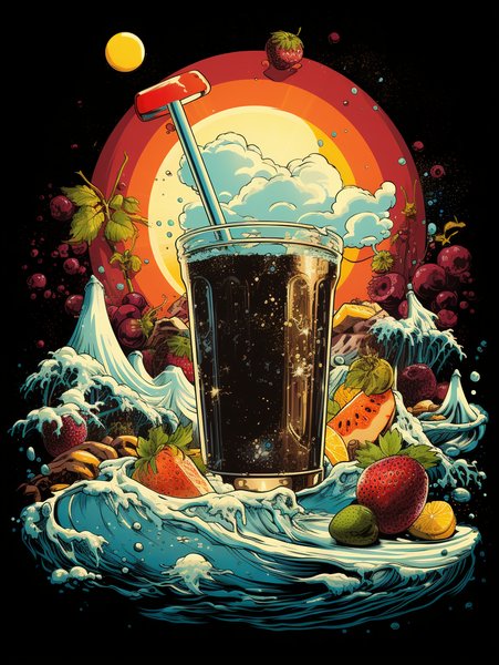 An Oldschool Soda Sho - Futuristic & Cyberpunk Screen Print T-Shirt & Hoodie