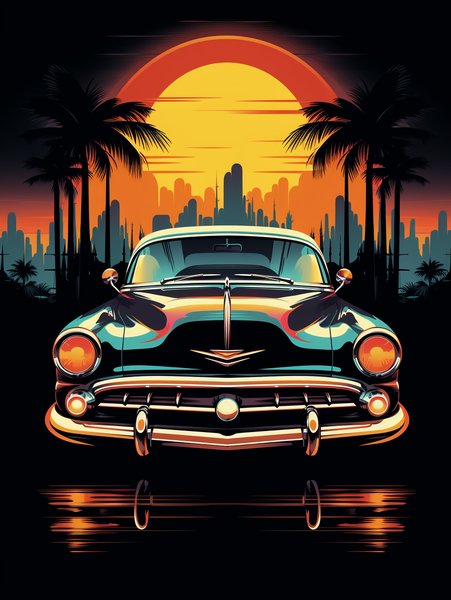 A Bauhaus Synthwave C - Futuristic & Cyberpunk Screen Print T-Shirt & Hoodie