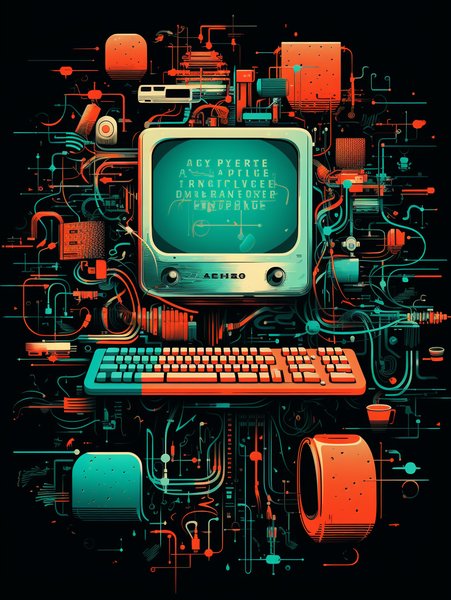 Poster Style Collage - Futuristic & Cyberpunk Screen Print T-Shirt & Hoodie