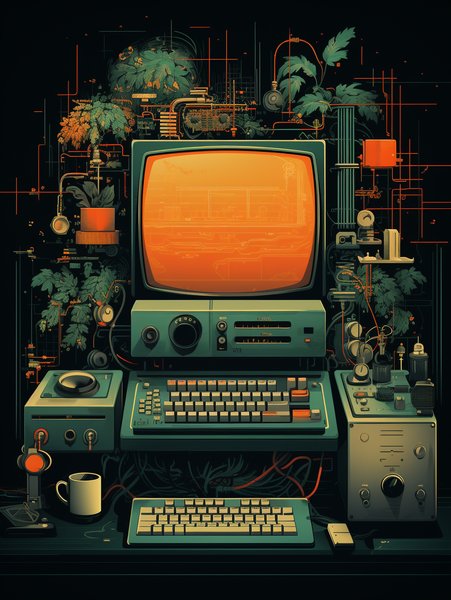 Poster Style Collage - Futuristic & Cyberpunk Screen Print T-Shirt & Hoodie
