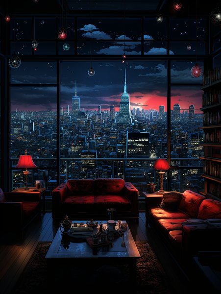 THE Tro Futuristic Apartment In The Style Of Vintage Ro - Futuristic & Cyberpunk Screen Print T-Shirt & Hoodie