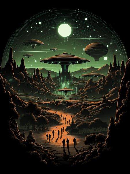 Minimalist Retro Sci Fi Art - Futuristic & Cyberpunk Screen Print T-Shirt & Hoodie