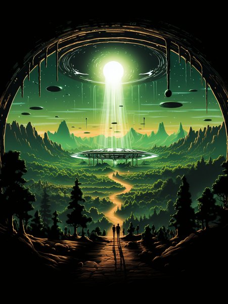 Minimalist Retro Sci Fi Art - Futuristic & Cyberpunk Screen Print T-Shirt & Hoodie