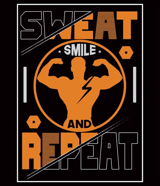 Gym Motivation Power #51 - Gym & Fitness Screen Print T-Shirt & Hoodie