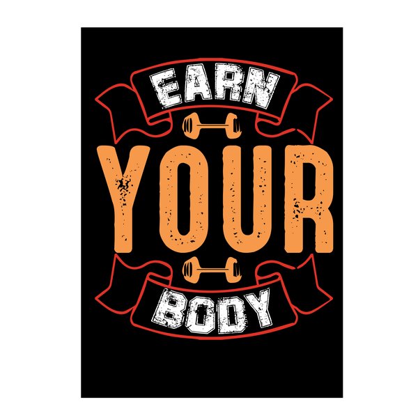 Gym Motivation Power #53 - Gym & Fitness Screen Print T-Shirt & Hoodie