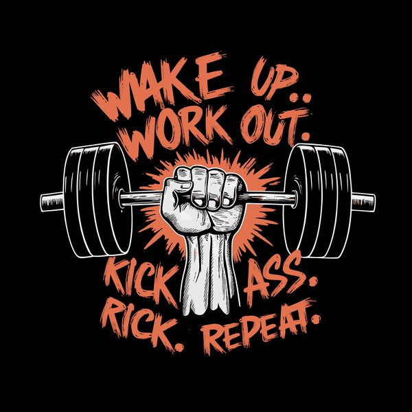 Gym Motivation Power #67 - Gym & Fitness Screen Print T-Shirt & Hoodie