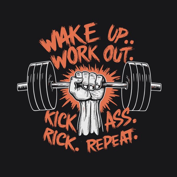 Gym Motivation Power #68 - Gym & Fitness Screen Print T-Shirt & Hoodie
