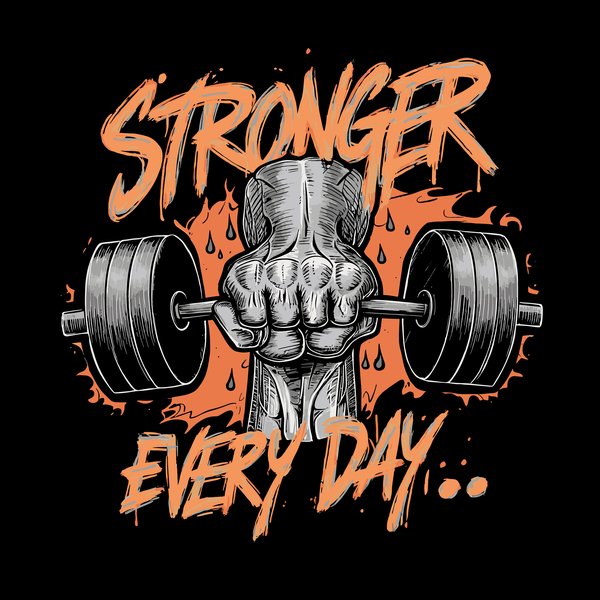 Gym Motivation Power #69 - Gym & Fitness Screen Print T-Shirt & Hoodie