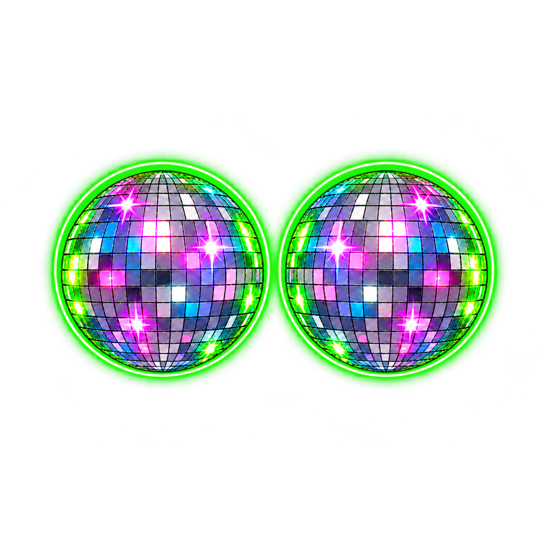 Neon Disco Tits - Neon Screen Print T-Shirt & Hoodie