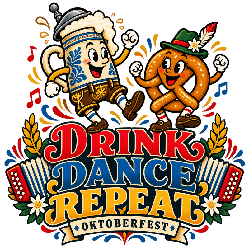 Drink, Dance, Repeat - Events & Celebrations Screen Print T-Shirt & Hoodie