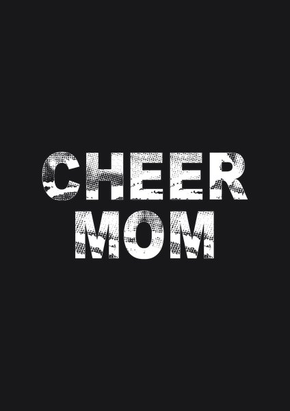 Cheer Mom - Quotes & Phrases Screen Print T-Shirt & Hoodie