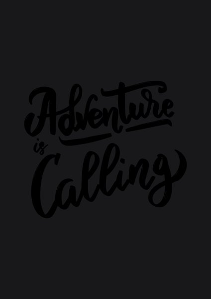 Adventure Is Calling - Quotes & Phrases Screen Print T-Shirt & Hoodie