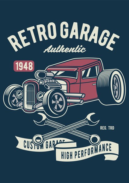 Vintage & Retro #23 - Vintage & Retro Screen Print T-Shirt & Hoodie