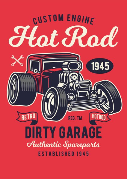 Vintage & Retro #24 - Vintage & Retro Screen Print T-Shirt & Hoodie