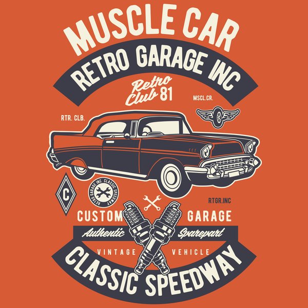 Vintage & Retro #25 - Vintage & Retro Screen Print T-Shirt & Hoodie