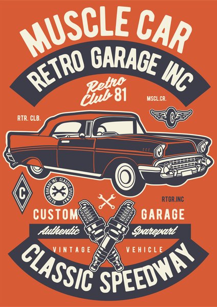 Vintage & Retro #26 - Vintage & Retro Screen Print T-Shirt & Hoodie