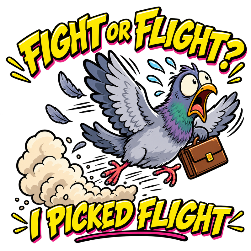 I Picked Flight - Coward Sarcasm Screen Print T-Shirt & Hoodie