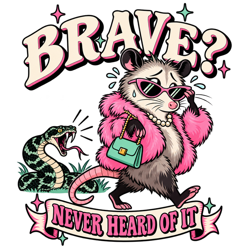 Brave Never Heard Of It - Coward Sarcasm Screen Print T-Shirt & Hoodie