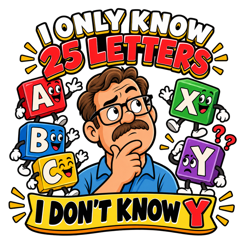 I Don't Know Y - Dad Jokes Screen Print T-Shirt & Hoodie