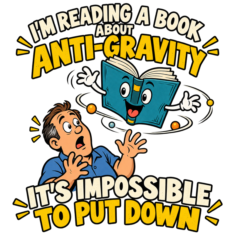 Anti-Gravity Book - Dad Jokes Screen Print T-Shirt & Hoodie