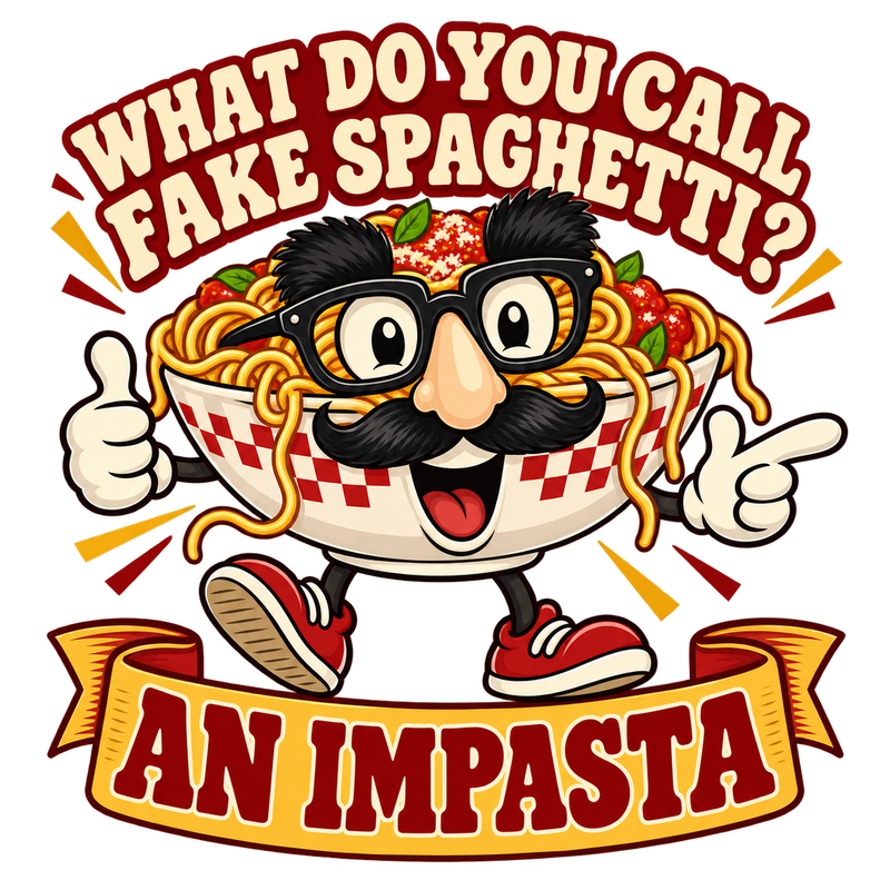 An Impasta - Dad Jokes Screen Print T-Shirt & Hoodie