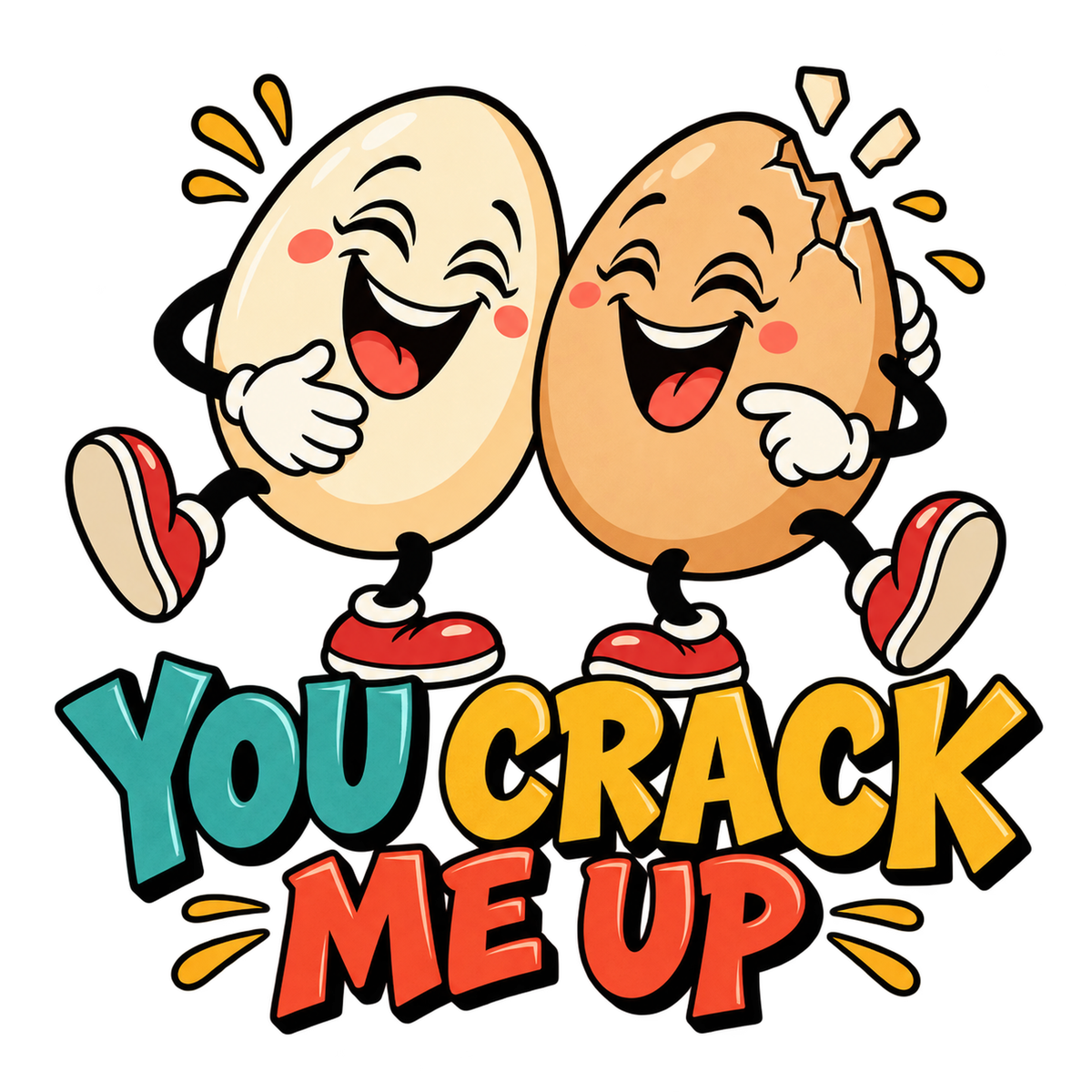 You Crack Me Up - Egg Sarcasm Screen Print T-Shirt & Hoodie