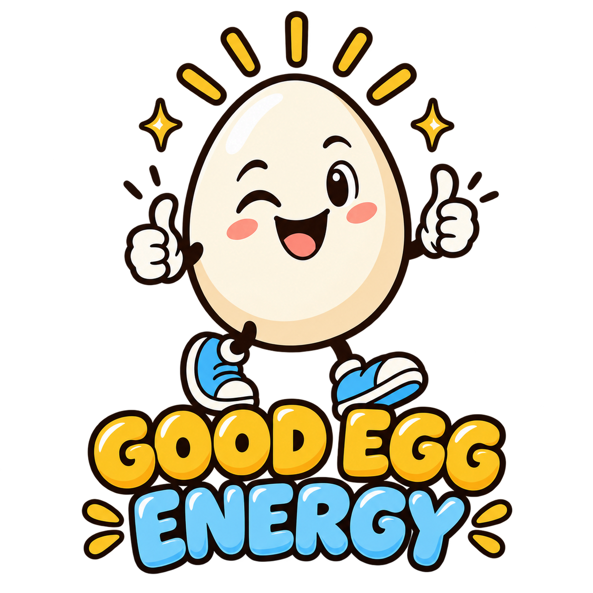 Good Egg Energy - Egg Sarcasm Screen Print T-Shirt & Hoodie