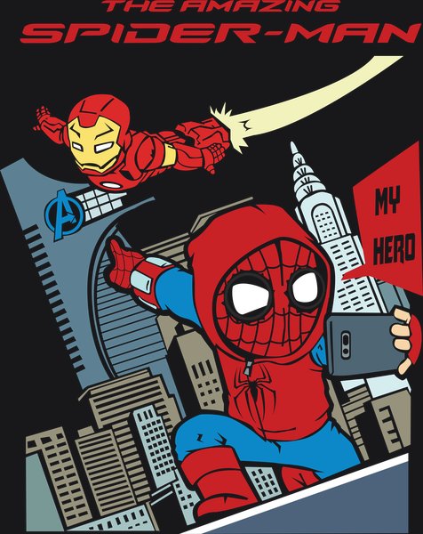 Superhero Fan Art #77 - Superheroes & Villains Screen Print T-Shirt & Hoodie
