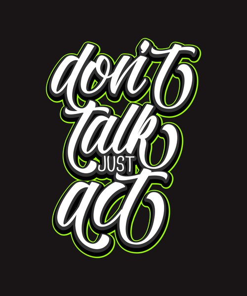 Typography & Lettering #203 - Typography & Lettering Screen Print T-Shirt & Hoodie