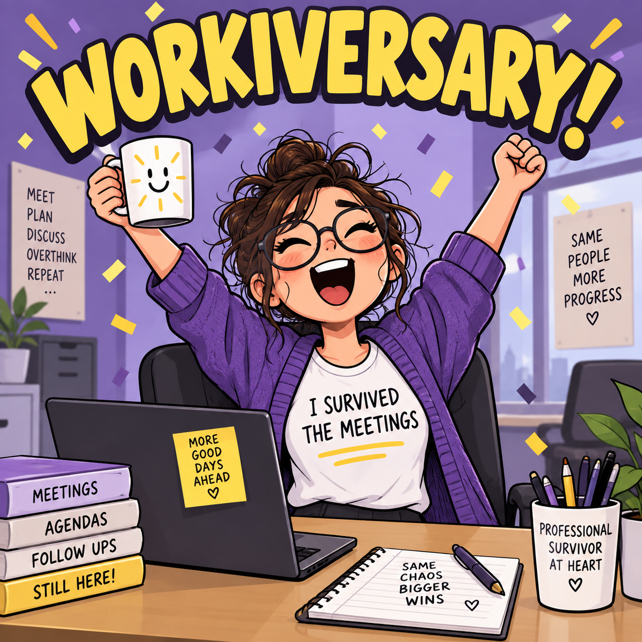 Work Anniversary #6 - Work Anniversary Screen Print T-Shirt & Hoodie